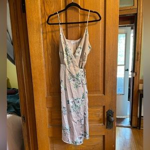 NWT ASTR the label midi wrap dress